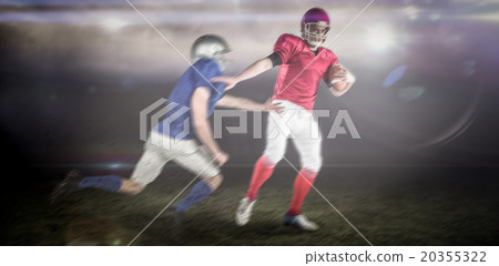 Composite image of american football players 20355322