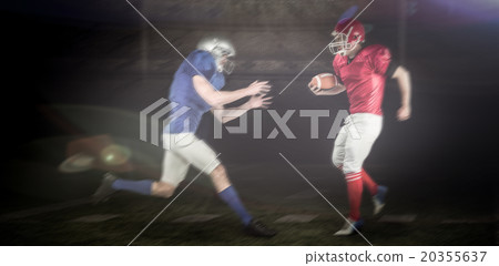 Composite image of american football players 20355637