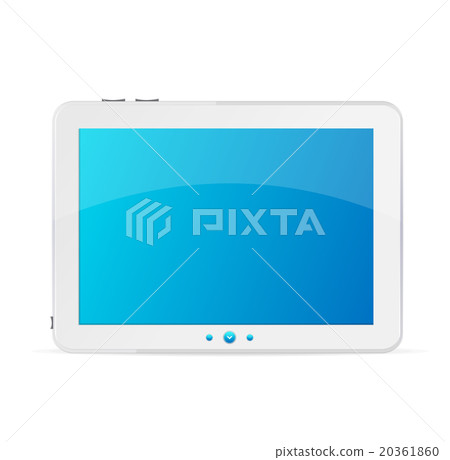 White tablet pc isolated White tablet pc isolated 20361860