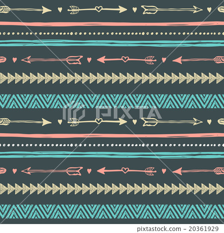Tribal hand drawn background, ethic pattern. 20361929