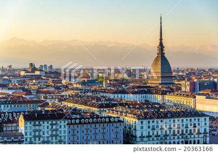 View of Turin in the evening - Italy 20363166