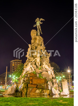 Monument to the Frejus Tunnel on Piazza Statuto Monument to the Frejus Tunnel on Piazza Statuto 20363186