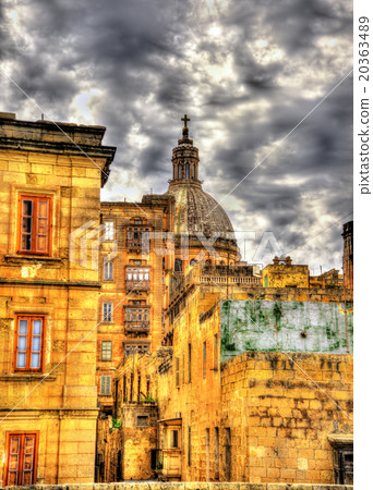 Buildings in the city center of Valletta - Malta 20363489