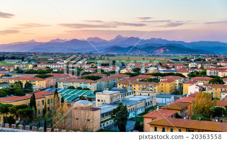 View of the Apuan Alps from the Pisa Tower - Italy 20363558