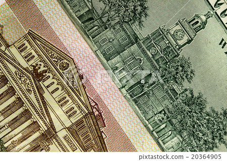 Hundred rubles and one hundred dollars 20364905