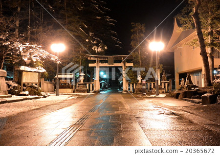 上杉神社的夜景 上杉神社的夜景 20365672