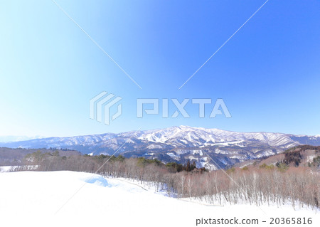 雪山和Aozora（岐阜縣Hirugano高原） 20365816