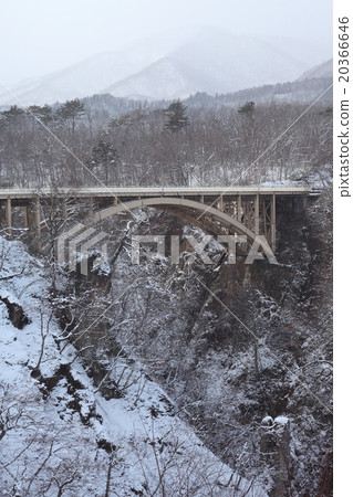 Naruko gorge in the midwinter 20366646