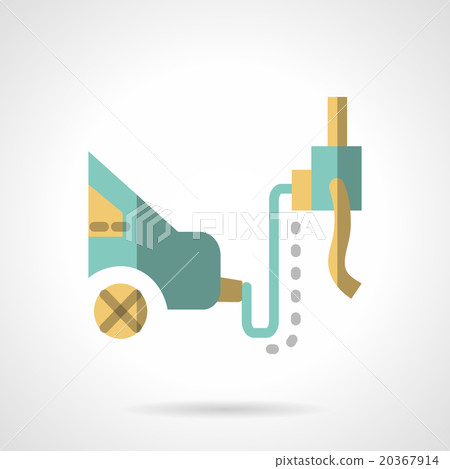 Car service flat vector icon. Emission control 20367914