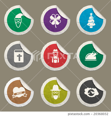 Holidays simply icons 20368032