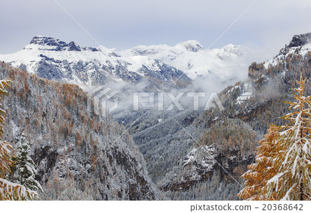 Marmolada summit in winter Dolomites 20368642