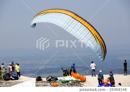 Paraglider in summertime Paraglider in summertime 20369146