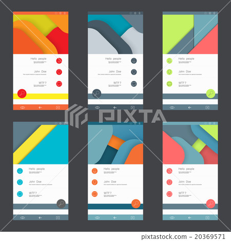 Set of user interface templates to-date design Set of user interface templates to-date design 20369571