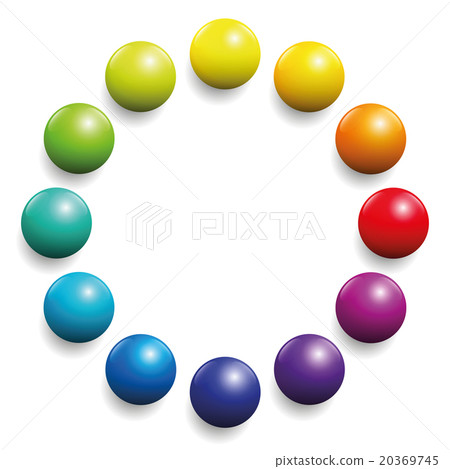 Color Spectrum Twelve Rainbow Balls 20369745