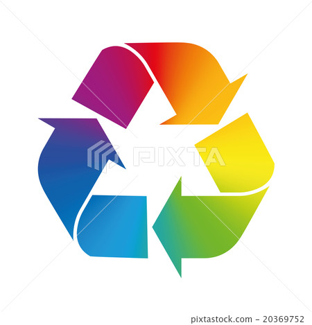 Recycling Symbol Rainbow Colors Recycling Symbol Rainbow Colors 20369752