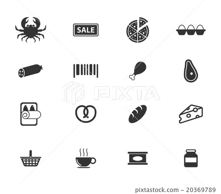 Grocery simply icons 20369789