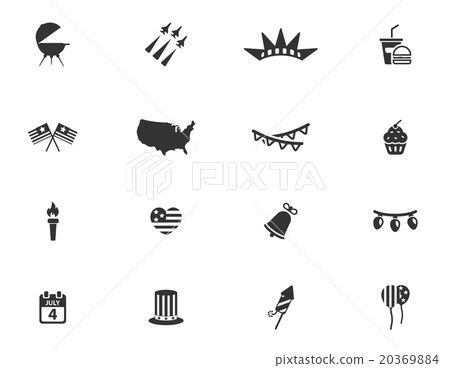 Independence day simply icons Independence day simply icons 20369884