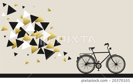 Bike concept with hipster gold geometry design 20370103