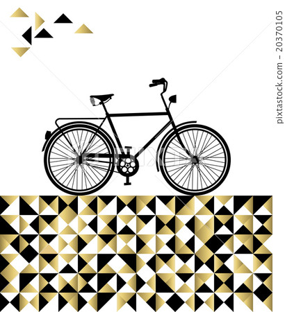 Bike concept with hipster gold background Bike concept with hipster gold background 20370105