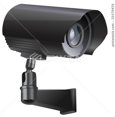 Surveillance camera viewed from the side Surveillance camera viewed from the side 20370459