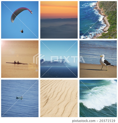 sea and ocean collage 20371519