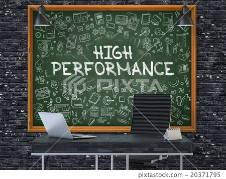 High Performance Concept. Doodle Icons on High Performance Concept. Doodle Icons on 20371795