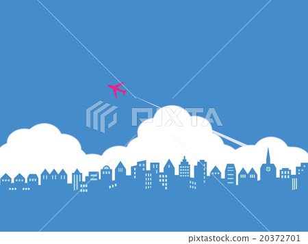 城市景觀雲飛機 城市景觀雲飛機 20372701