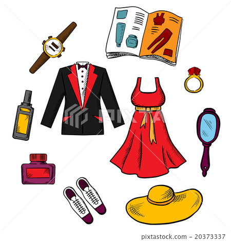 Male and female fashion icons Male and female fashion icons 20373337