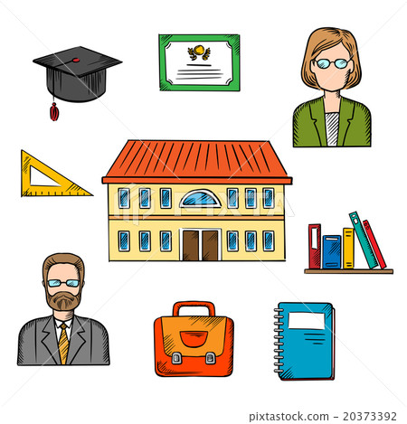 School and education colorful objects School and education colorful objects 20373392