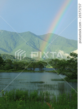 A rainbow over a lake A rainbow over a lake 20373737