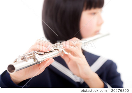 初中生吹奏長笛 初中生吹奏長笛 20376890