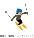 Men skiing Men skiing 20377922