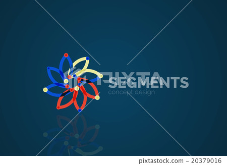 Vector outline minimal abstract geometric logo 20379016