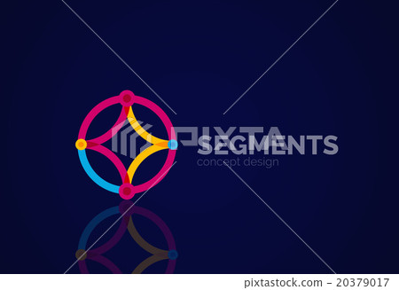 Vector outline minimal abstract geometric logo Vector outline minimal abstract geometric logo 20379017
