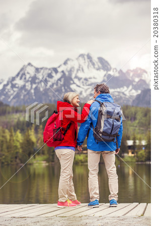 Senior couple hiking Senior couple hiking 20380318
