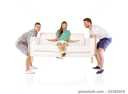 Men lifting sofa 20380959
