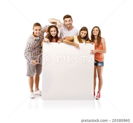 Group of happy students 20380960