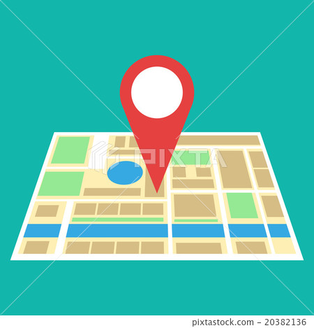 Navigation map icon 20382136