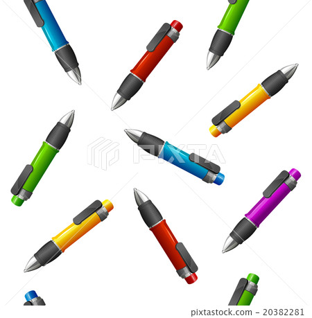 Vector Pattern of different pens 20382281