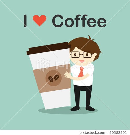 Businessman holding coffee cup. 20382291