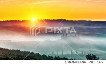 Tuscany at sunrise Tuscany at sunrise 20382377