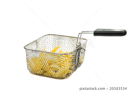 fried potatoes and frying pan basket fried potatoes and frying pan basket 20383534