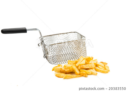 fried potatoes and frying pan basket fried potatoes and frying pan basket 20383550