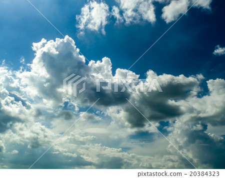 Blue sky white cloud and sun shine Blue sky white cloud and sun shine 20384323