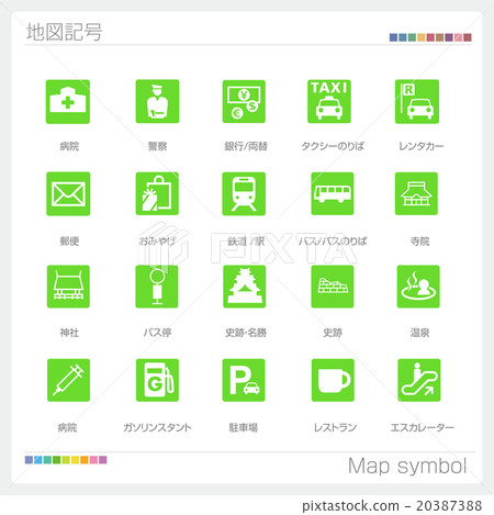 地圖符號·圖標 地圖符號·圖標 20387388