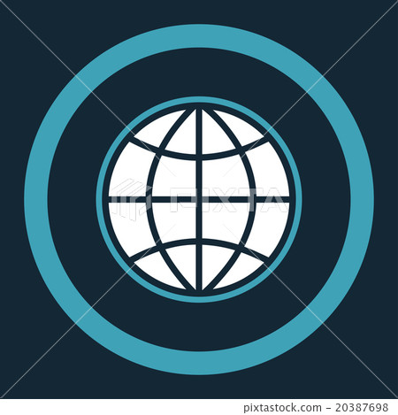 Globe Rounded Vector Icon Globe Rounded Vector Icon 20387698
