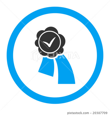 Validation Seal Rounded Vector Icon - Stock Illustration [20387709] - PIXTA