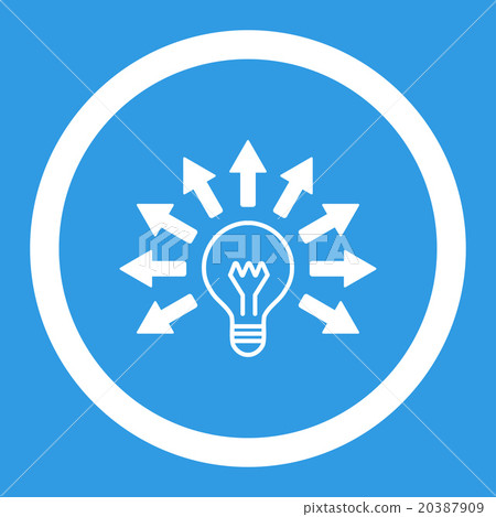 Electric Light Rounded Vector Icon Electric Light Rounded Vector Icon 20387909