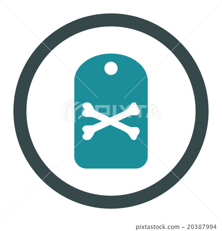 Death Tag Rounded Vector Icon Death Tag Rounded Vector Icon 20387994