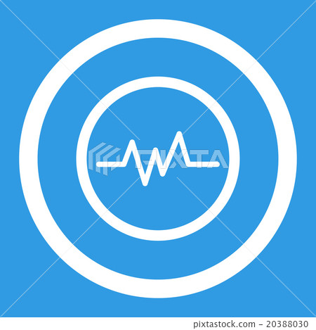 Pulse Monitoring Rounded Vector Icon 20388030